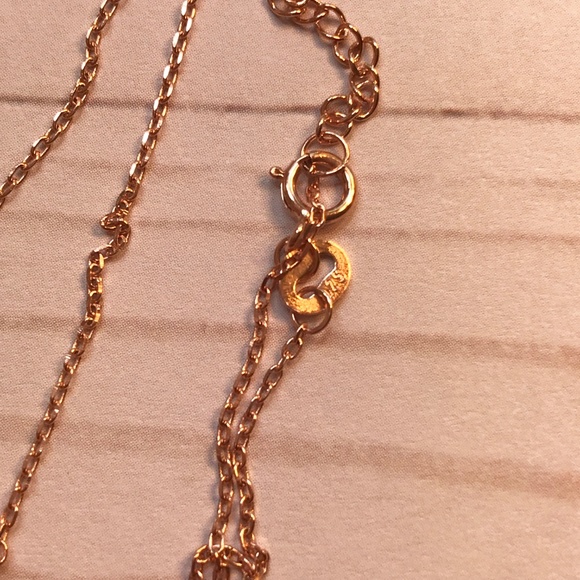 Sterling Silver Pisces Necklace Rose Gold Plated - Picture 6 of 8